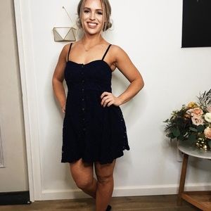 Navy lace dress